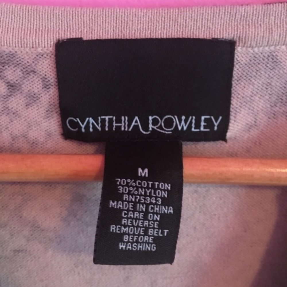 Cynthia Rowley | Violet Python Cardigan Sweater M - image 2